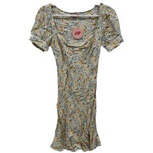 Verge Girl Women Multicolor Casual Dress 8 Floral Lightweight Medium M Puff‎
